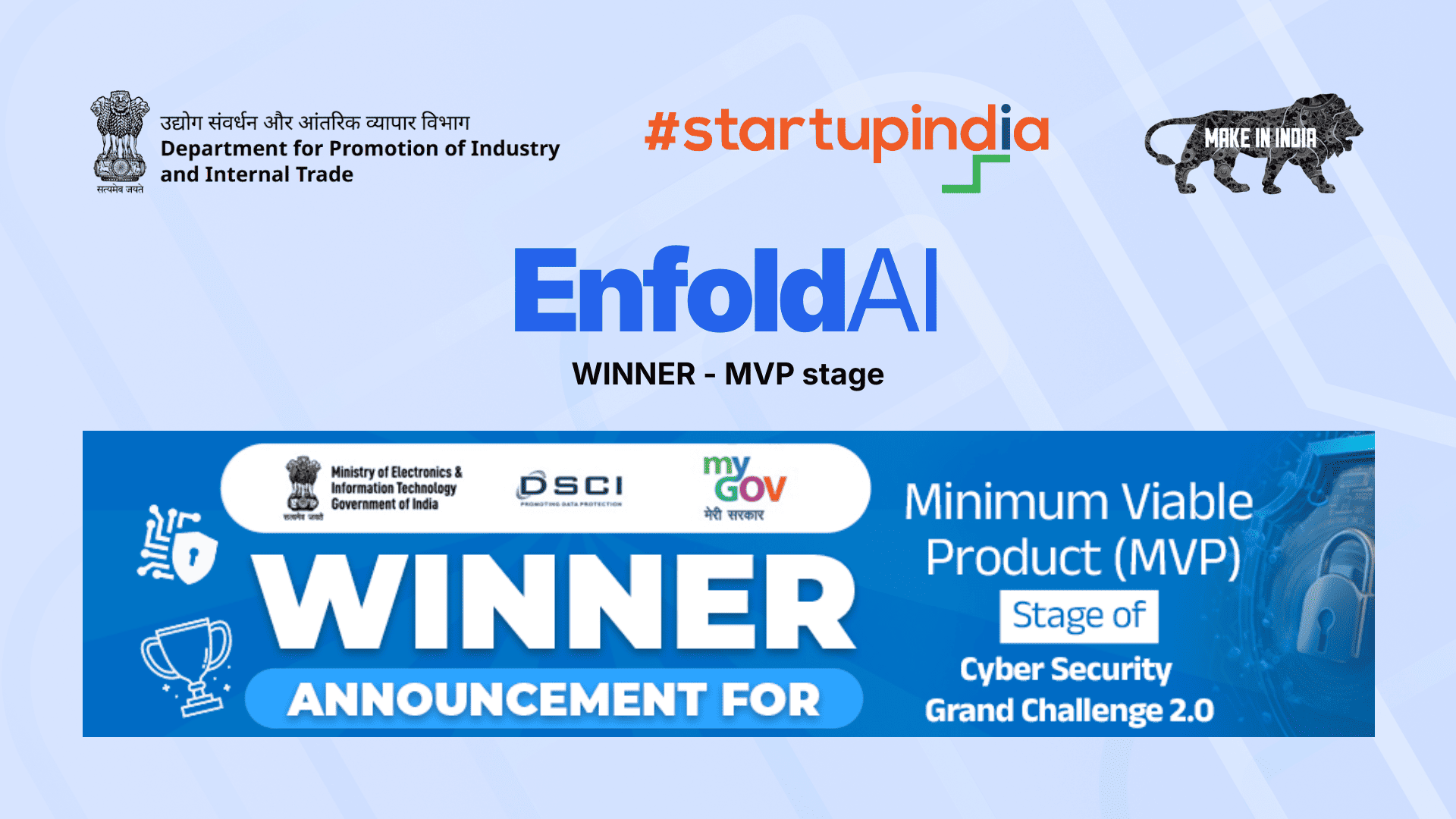 EnfoldAI Winner of MVP Stage in Cyber Security Grand Challenge 2.0